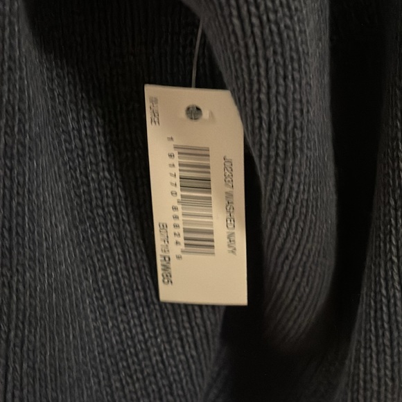 GoodThreads Heavyweight Zip Up Sweater with Standing Collar Washed Navy XXL NWT - Picture 4 of 10